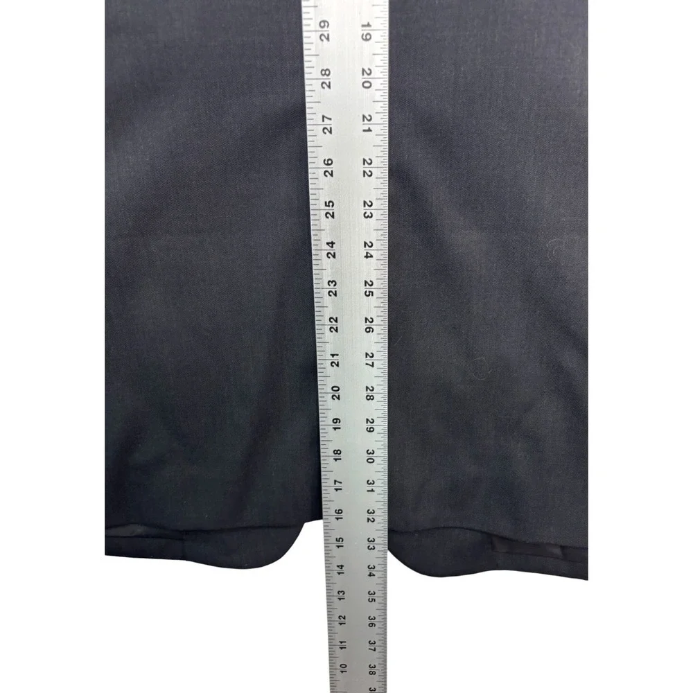 Pronto Uomo 58R 54x30 Charcoal 2pc Pant Suit 100% Wool Executive Fit Flat Front